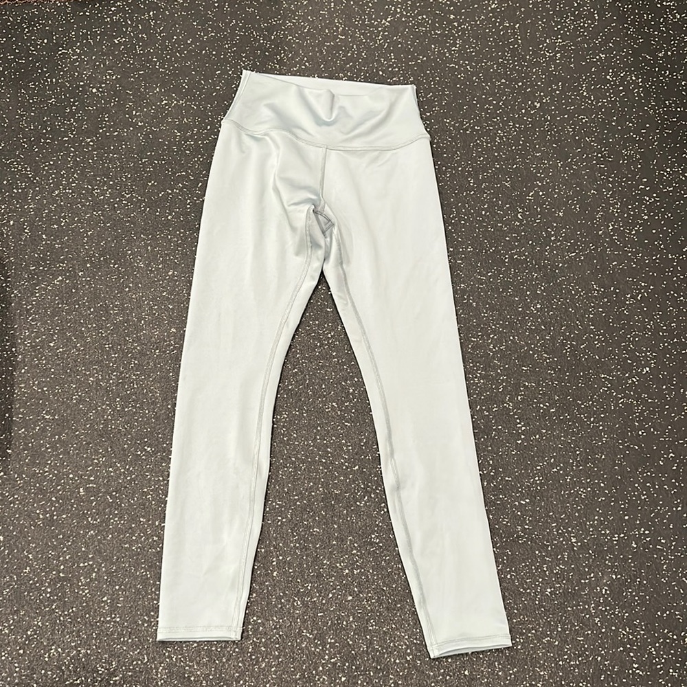 Alo leggings, light blue, gray. Size woman’s medium.